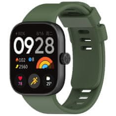 BStrap Silicone remienok na Xiaomi Redmi Watch 4, dark green