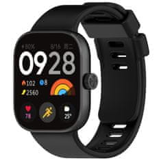 BStrap Silicone remienok na Xiaomi Redmi Watch 4, black