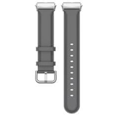 BStrap Leather remienok na Xiaomi Redmi Watch 3 Active / Lite, gray