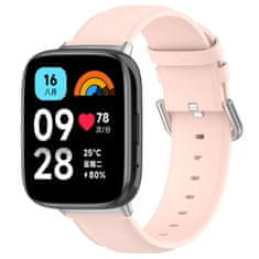 BStrap Leather remienok na Xiaomi Redmi Watch 3 Active / Lite, sand pink