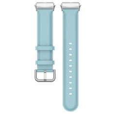 BStrap Leather remienok na Xiaomi Redmi Watch 3 Active / Lite, light blue