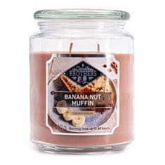 Sviečka v sklenenej dóze Candle Brothers, Muffin s banánom a orechami, 510 g