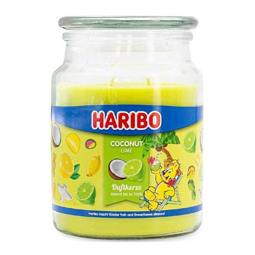 Haribo Sviečka v sklenenej dóze , Kokosová limetka, 510 g