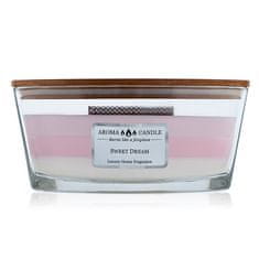 Sviečka Tricolor Aroma Candle, Sladký sen, 453 g