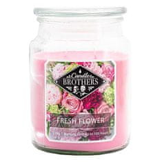 Sviečka v sklenenej dóze Candle Brothers, Čersté kvety, 510 g