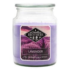 Sviečka v sklenenej dóze Candle Brothers, Levanduľa, 510 g