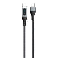 shumee Pletený kábel USB-C rýchle nabíjanie PD 100W 1m čierny