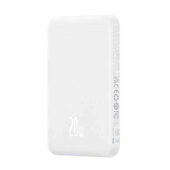 shumee Mini power banka 5000mAh 20W + USB-C kábel 20V / 3A biely