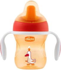 Chicco Hrneček Training s držadly 200 ml orange 6 m+