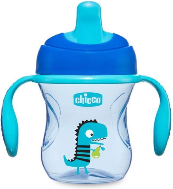 Chicco Hrnček Training s držadlami 200 ml, modrý 6m+