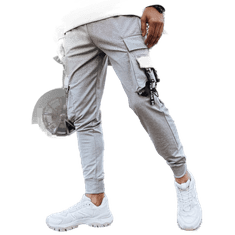 Dstreet Pánske bojové nohavice šedé ux4215 XL