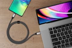 Satechi Nabíjací kábel USB-C - USB-C 100W, tmavosivý, 2 m