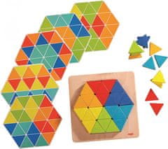 Drevená hračka Farebné trojuholníky na vkladanie