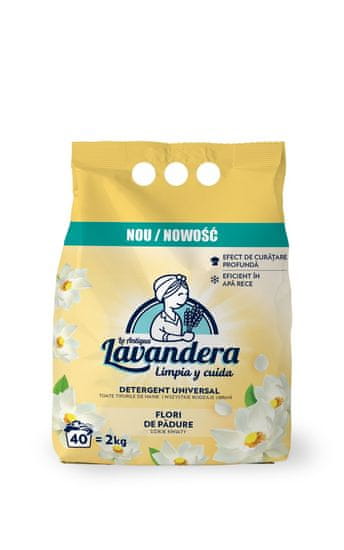 La Antigua Lavandera Prací prášok Divoké kvety 2Kg /40 PD