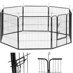 shumee Ohrádka a výbeh pre psov a šteniatka s bránkou, výška 81 cm, 8 segmentov