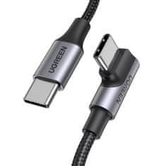 shumee Pletený uhlový USB-C kábel 480Mb/s, 2m, čierno-šedý