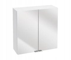 Deftrans Kúpeľňová skrinka so závesným zrkadlom biela 60 cm 