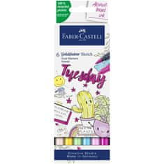 Faber-Castell Popisovače Gofa Sketch Dual set 6 Kawaii