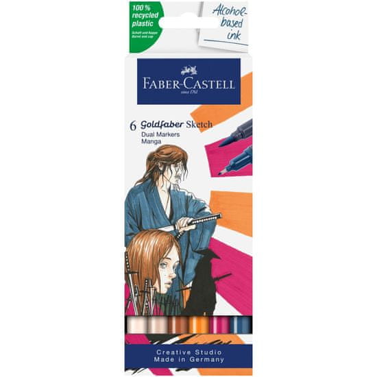Faber-Castell Popisovače Gofa Sketch Dual set 6 Manga