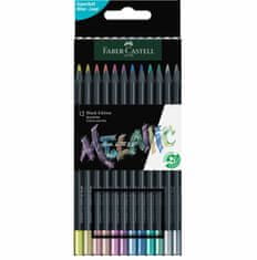 Faber-Castell Pastelky Black Edition set 12 farebné Metallic