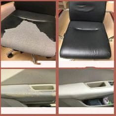 Záplata na opravu kože, oprava koženej pásky, samolepiaca záplata na opravu – súprava záplat na opravu autosedačky, pohovky, lodnej sedačky, stoličky