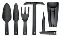 Prosperplast Súprava ručného náradia RESPANA GARDENING TOOLS SET čierna, 6 ks