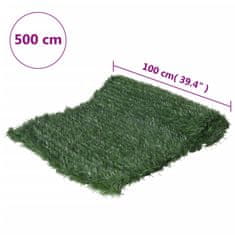 Vidaxl Plot z umelej trávy zelený 1x5 m