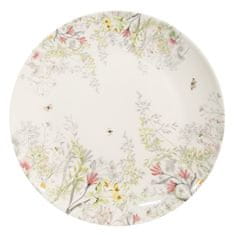 Clayre & Eef porcelánový dezertný tanier WILDFLOWER FIELDS 20 cm