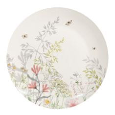 Clayre & Eef porcelánový jedálenský tanier WILDFLOWER FIELDS 26 cm