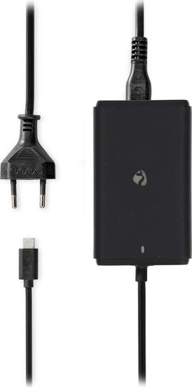 Nedis univerzální adaptér k notebooku/ 45 W/ 5 / 9 / 12 / 15 / 20 V DC/ 2.25 / 2.33 / 2.92 / 3.0 A/ USB-C