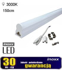 slomart T5 LED lineárna žiarivka 150 cm 22w teplá 3000k prisadená lampa integrovaná so svietidlom