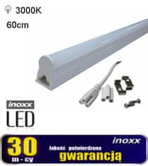 slomart T5 LED lineárna žiarivka 60 cm 8w teplá 3000k prisadená lampa integrovaná so svietidlom