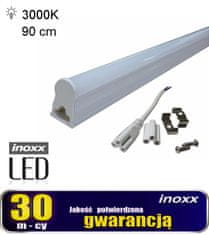 slomart T5 LED lineárna žiarivka 90 cm 14w teplá 3000k prisadená lampa integrovaná so svietidlom