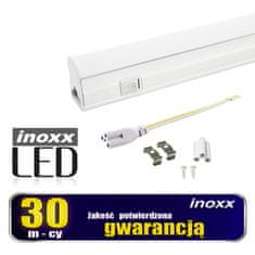 slomart LED lineárna žiarivka T5 60cm 8W teplá 3000k prisadená lampa integrovaná so svietidlom