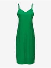 ONLY Zelené dámske saténové šaty ONLY Sia XS