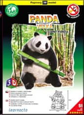 Panda veľká – Papierový 3D model/51 dielikov