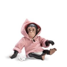 LOLA Realistická bábika od Asivil zo Španielska šimpanz ružová 35 cm