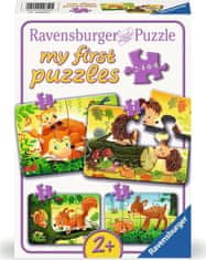 Ravensburger Moje prvé puzzle Lesné zvieratká 4v1 (2,4,6,8 dielikov)