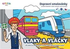 Vlaky a vláčiky - Dopravné omaľovánky