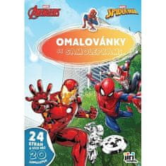 Marvel - Omaľovánky A4 so samolepkami