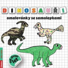 Dinosaury omaľovánky so samolepkami