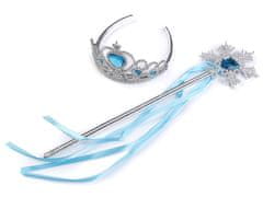 Karnevalová sada / korunka - ľadová kráľovná - modrá azúrová