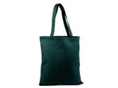 Textilná taška bavlnená na dotvorenie 35x39 cm - (016) zelená lesná