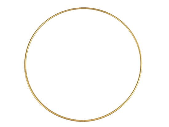 Kovový kruh na lapač snov / na dekorovanie Ø30 cm - zlatá