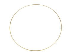 Kovový kruh na lapač snov / na dekorovanie Ø60 cm - zlatá