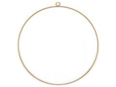 Kovový kruh na lapač snov / na dekorovanie Ø40 cm - zlatá mat