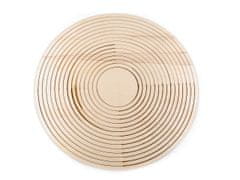 Sada drevených kruhov na lapač snov / na dekorovanie 16 ks - prírodná