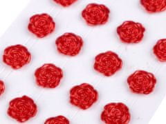 Samolepiace ruže na lepiacom prúžku Ø11 mm - červená