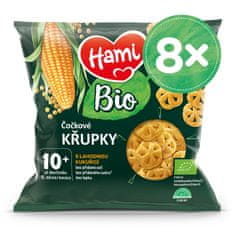 Hami 8x BIO Chrumky šošovkové s lahodnou kukuricou 20 g, 10+