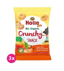 Holle 3x Detské Bio Chrumky jablko, škorica, 25 g (3+)